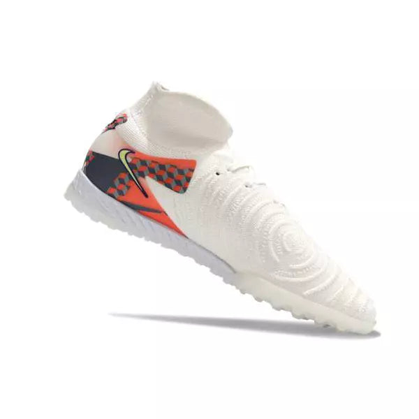 Chuteira Society Nike React Phantom (TF) - Branco/Colorido