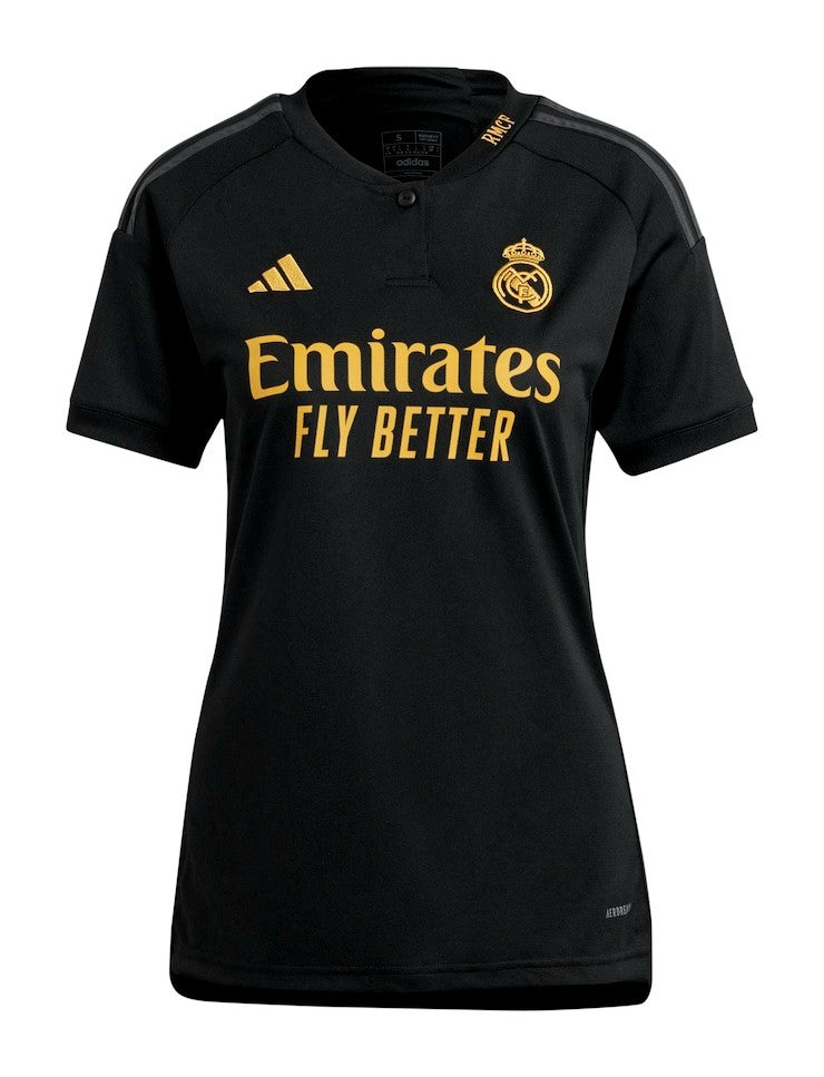 Camisa Real Madrid Feminina III 23/24 Adidas - Preta
