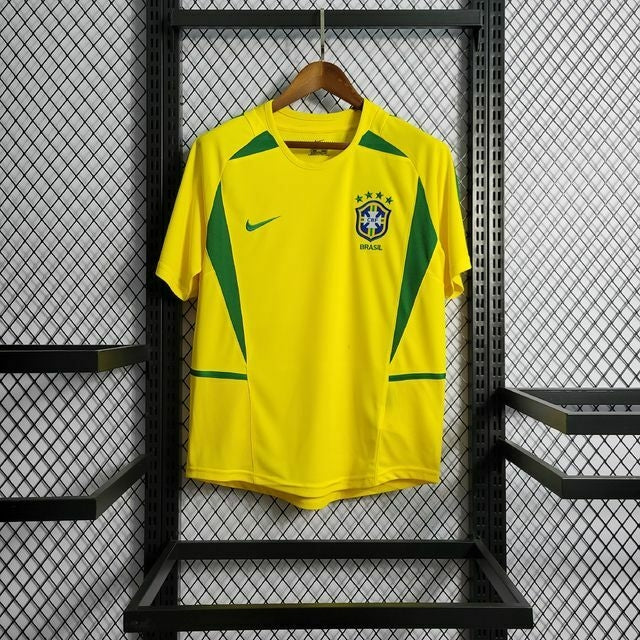 Camisa Retrô Seleção Brasileira Home I 2002 - Copa Do Mundo