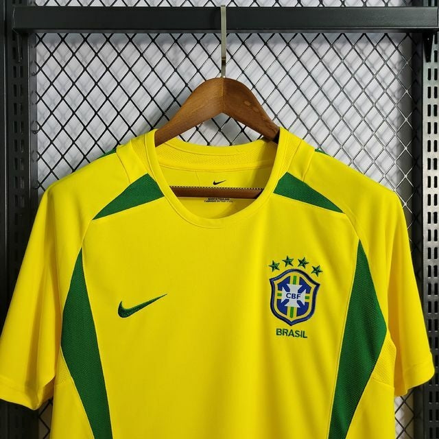 Camisa Retrô Seleção Brasileira Home I 2002 - Copa Do Mundo