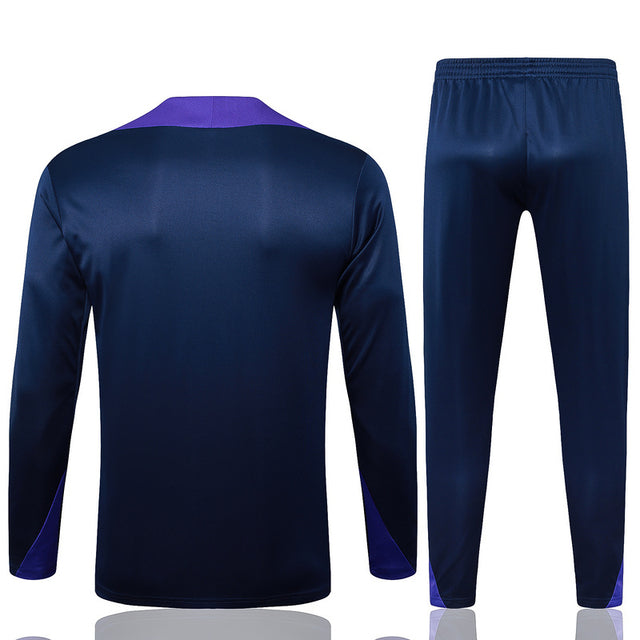 Conjunto Treino Meio Zíper Corinthians - Azul Marinho - Masculino