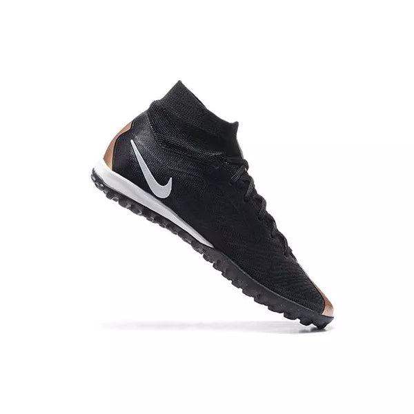 Chuteira Society Nike Air Zoom Mercurial (TF) - Preta e Cobre - Botinha