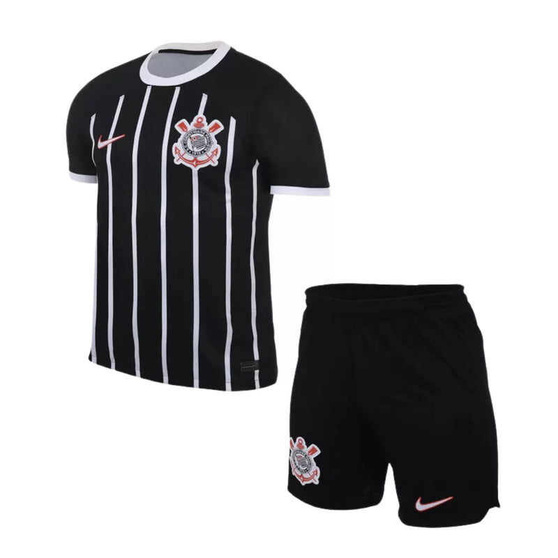 Kit Infantil Camisa de Time Corinthians Preto 22/23
