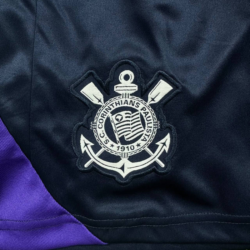 Conjunto de Treino Corinthians Regata e Shorts 25/26 - Roxa e Azul Marinho - Masculino