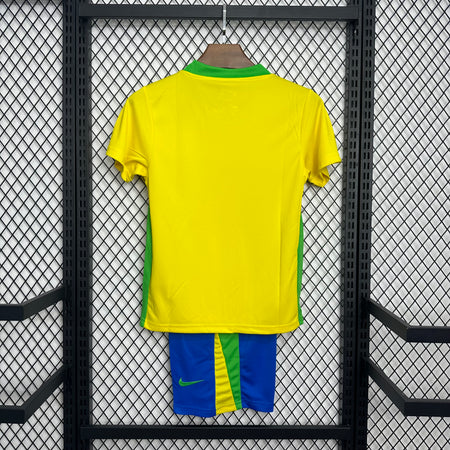 Conjunto Infantil Brasil 25/26 Home Jersey