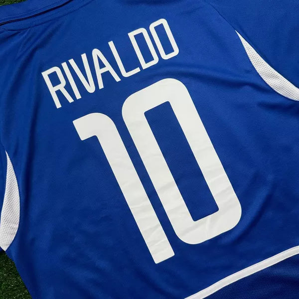 Camisa Retrô Brasil - Rivaldo - 2002