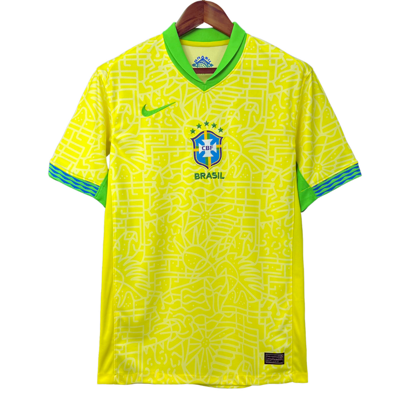 Camisa Seleção Brasil 25/26 - Amarela - Torcedor Masculina (Com estrelas)
