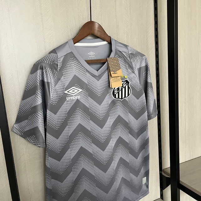 Camisa Santos Treino - 24/25 - Cinza Torcedor Masculina