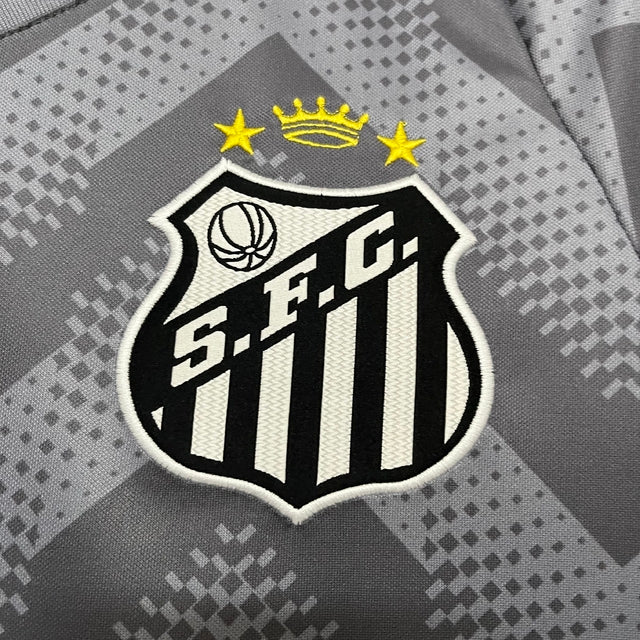 Camisa Santos Treino - 24/25 - Cinza Torcedor Masculina
