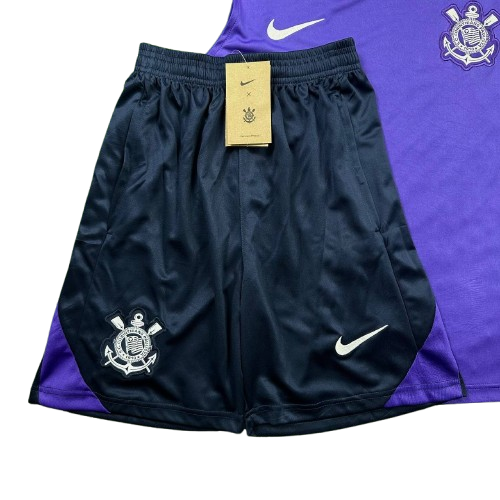 Conjunto de Treino Corinthians Regata e Shorts 25/26 - Roxa e Azul Marinho - Masculino
