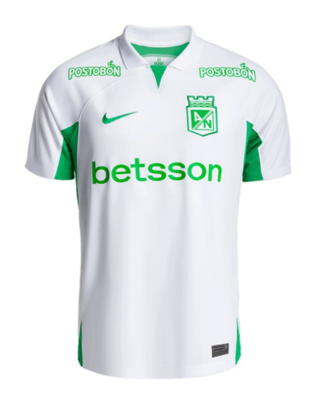 Atlético Nacional do Uruguai Away 24/25 - Branco com Verde