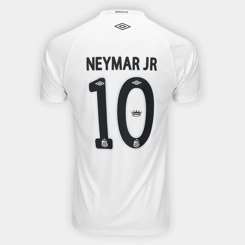 Camisa Santos Home I 25/26 - Branca - Torcedor Masculina Neymar Jr