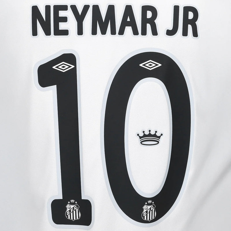 Camisa Santos Home I 25/26 - Branca - Torcedor Masculina Neymar Jr