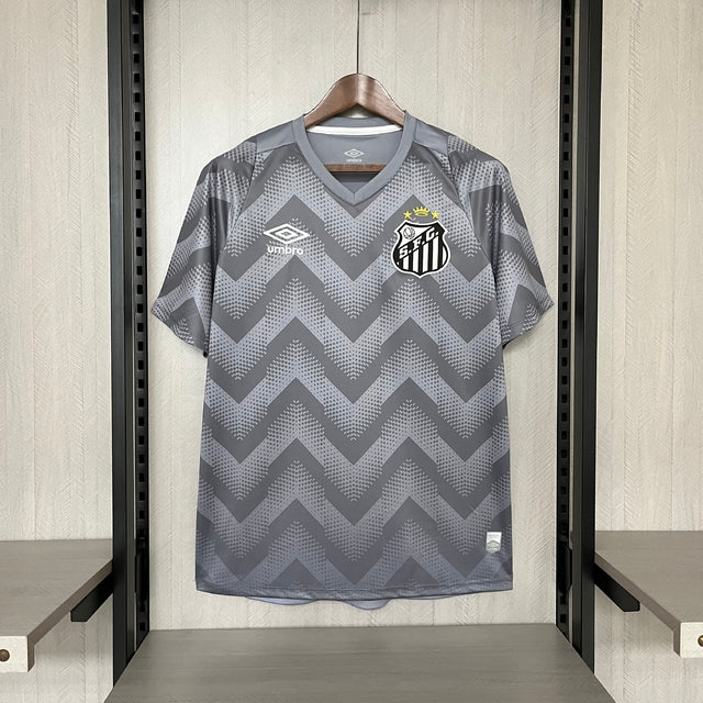Camisa Santos Treino - 24/25 - Cinza Torcedor Masculina